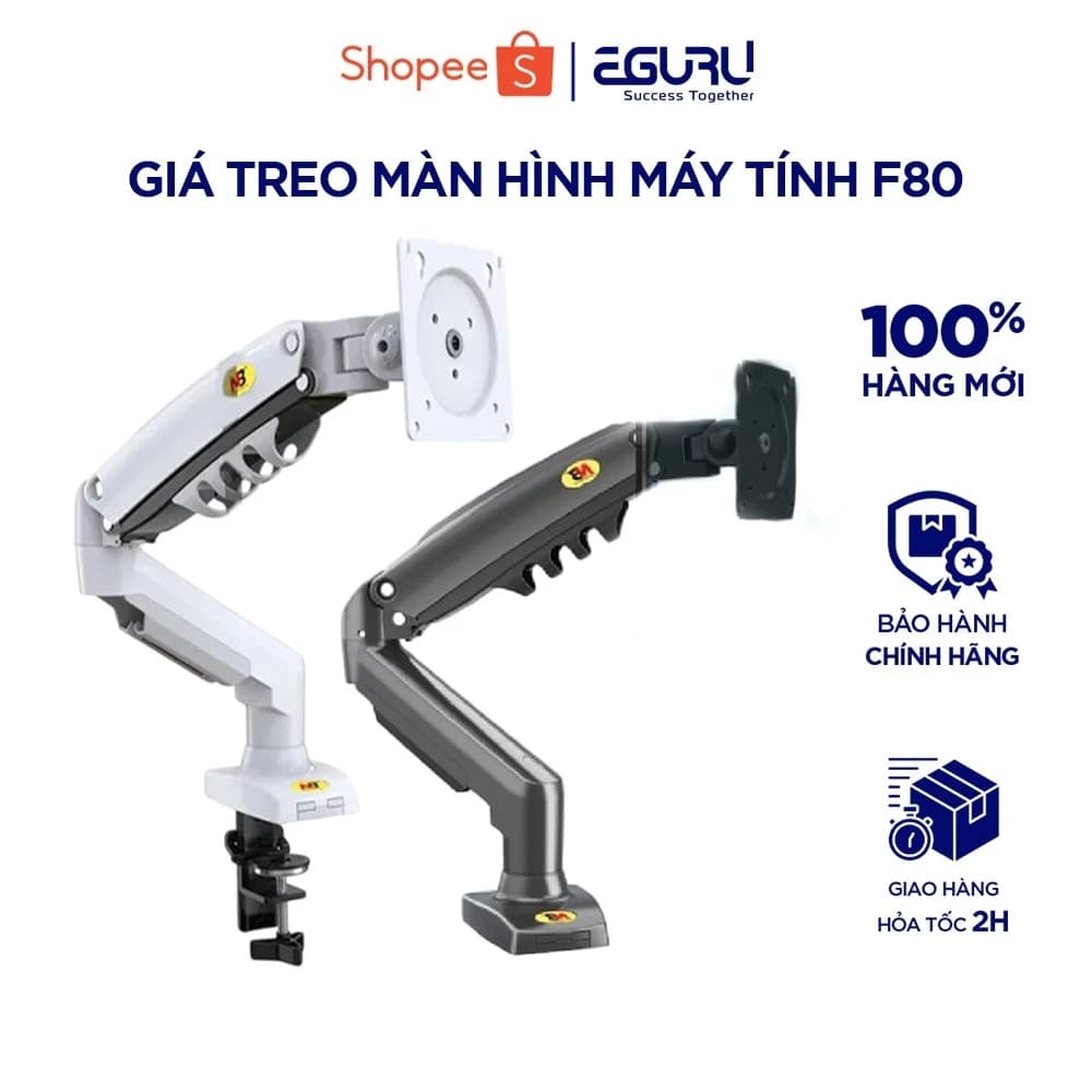 Giá Đỡ Màn Hình North Bayou NB-F80 Tải trọng 2–9kg Hỗ Trợ Màn Hình 17-30inch |Hàng Chính Hãng